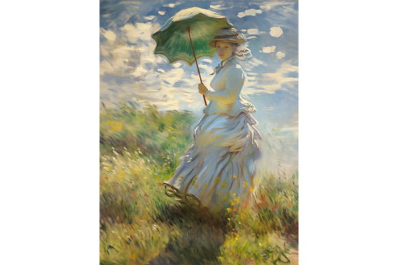 Download Monet Oil Painting - Woman Poster - Oil Collection