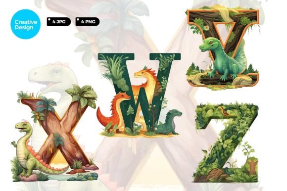 Download Letter WXYZ Forest Illustration - Illustration Collection