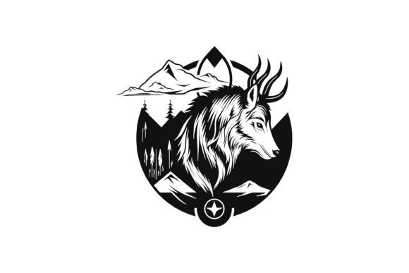 Download Swamp Deer in Forest Illustration Logo - Illustration Collection