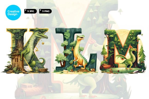 Download Letter KLM Forest Illustration - Illustration Collection
