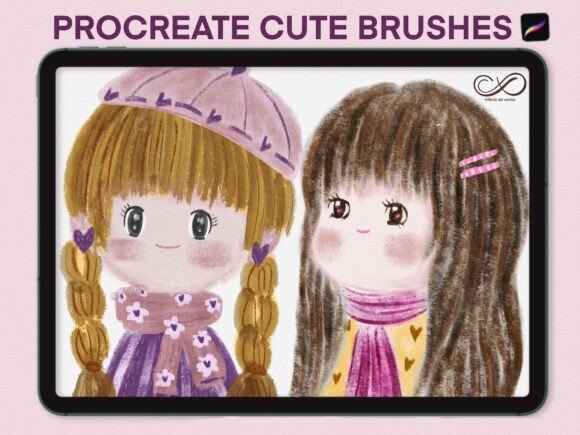 Download Cute Illustration Brushes for Procreate - Illustration Collection