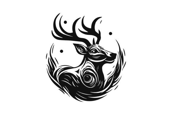 Download Swamp Deer in Forest Illustration Logo - Illustration Collection