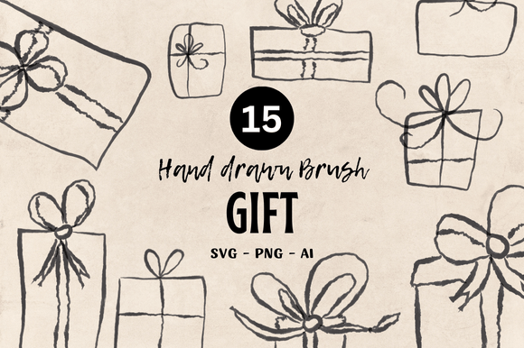 Download Gift Brush Illustrations - Illustration Collection