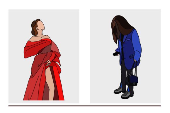 Download A Set of Fashion Illustrations - Illustration Collection