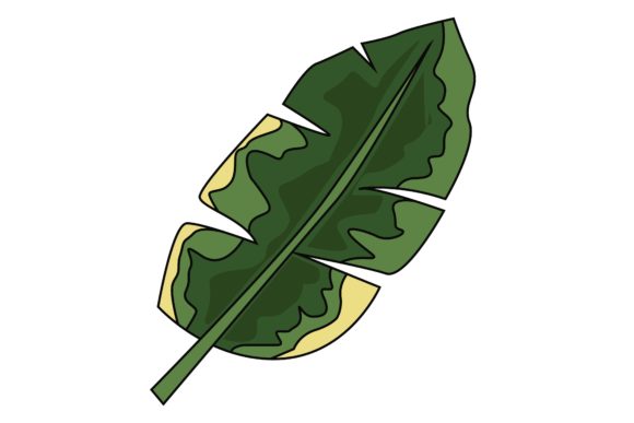 Download Pretty Banana Leaf Sticker Vector - Leaf sticker Collection