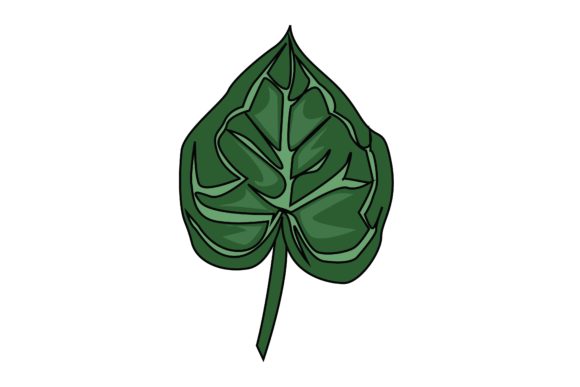 Download Green Leaf Sticker Vector Illustration - Leaf sticker Collection