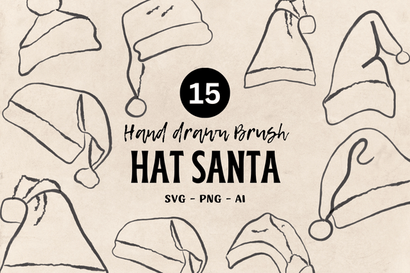 Download Hat Santa Brush Illustrations - Illustration Collection