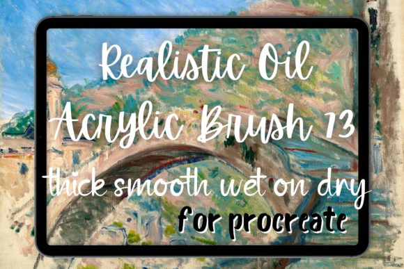 Download Procreate Oil Brush 73 Thick Smooth Wet - Oil Collection
