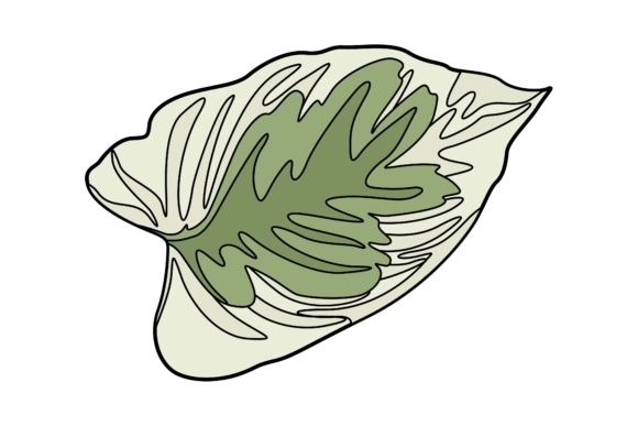 Download Plant Caladium Leaf Sticker Illustration - Leaf sticker Collection