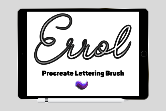 Download ‘Errol’ Lettering Brush for Procreate - Brush for procreate Collection